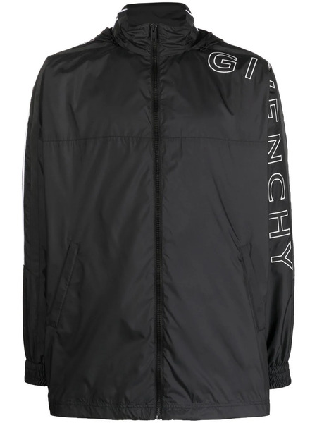  Givenchy Long-sleeve Logo-print Jacket - Black 