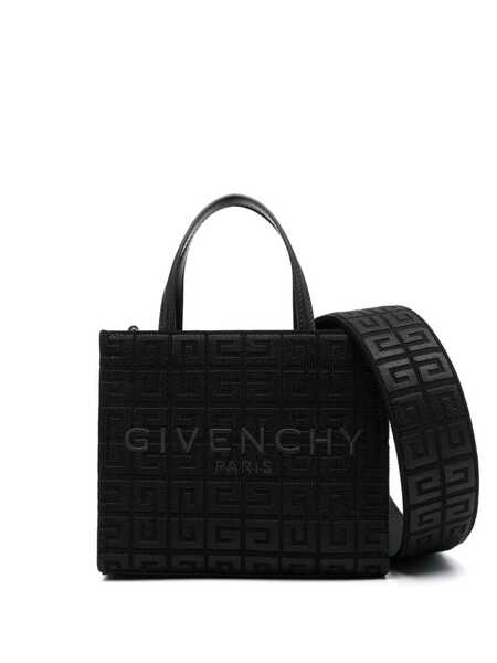  Givenchy Mini 4g-embroidered Tote Bag - Black 