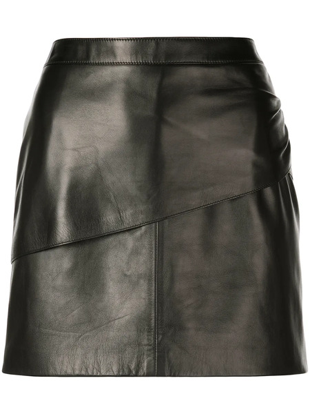  Givenchy Mini Leather Skirt - Black 
