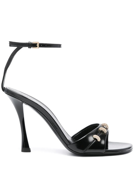 Givenchy 100mm Crystal-embellished Sandals - Black 