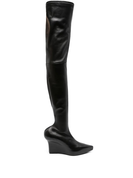  Givenchy 80mm Leather Boots - Black 