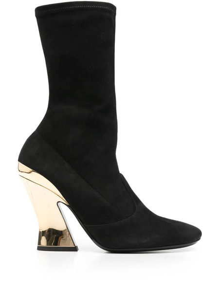  Givenchy 100mm Sculptured Boots - Black 