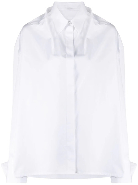  Givenchy Oversized Long-sleeve Shirt - White 