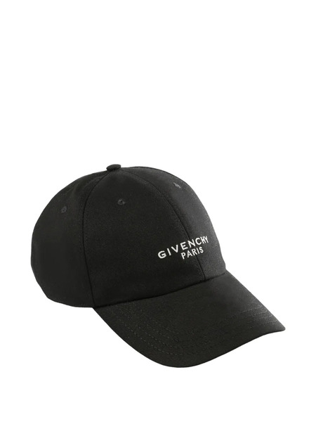  Givenchy Paris Embroidered Cap - Black 