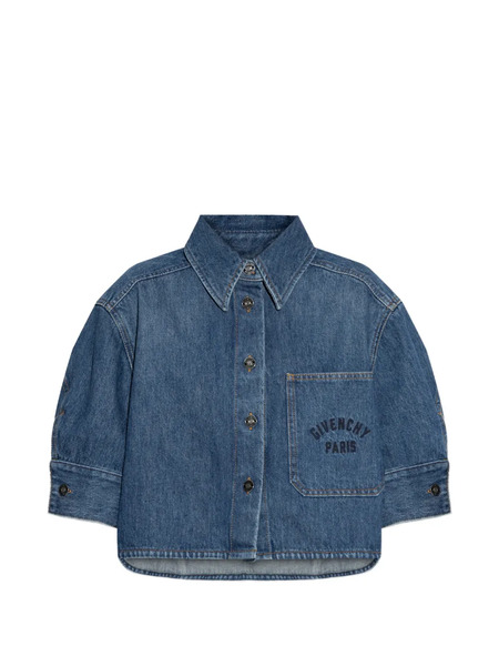  Givenchy Patch Pocket Short Sleeve Top - Blue 