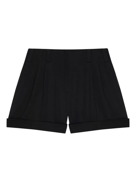  Givenchy Pleated Cuffed Shorts - Black 