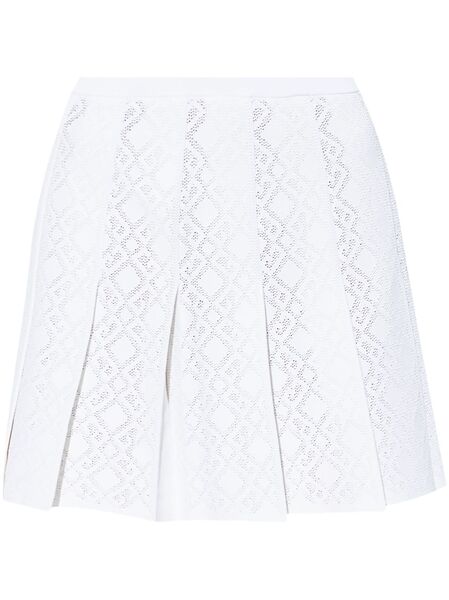  Givenchy Pleated Mini Skirt - White 