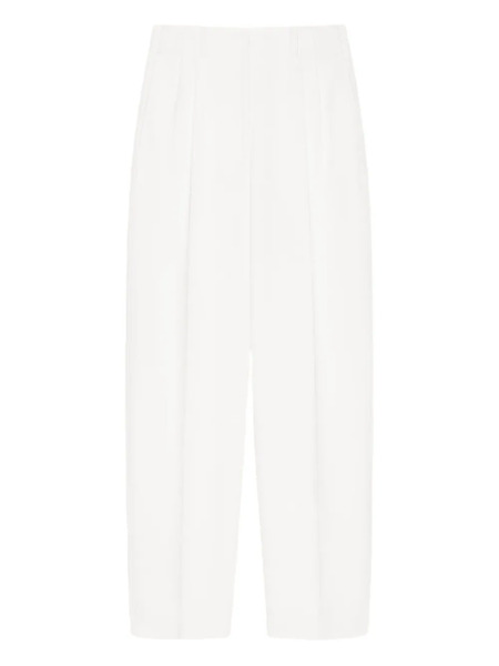  Givenchy Pleated Wool Trousers - White 