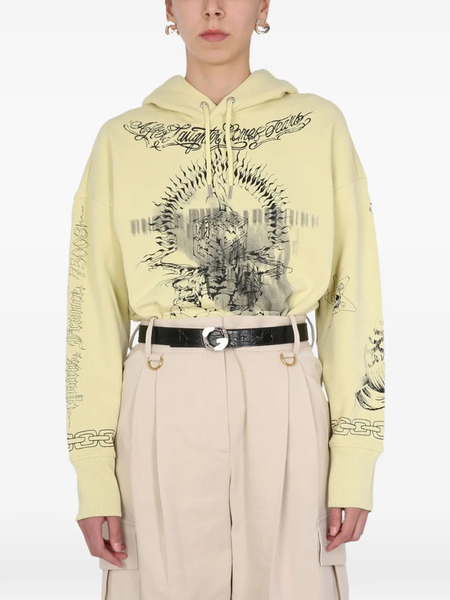  Givenchy Printed Hoodie - Yellow 