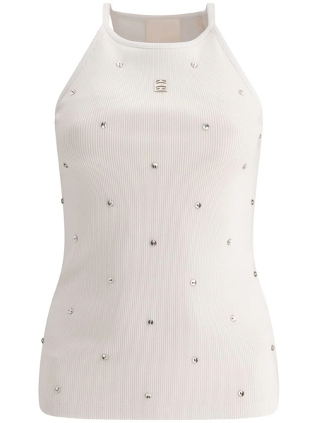  Givenchy Rhinestone-embellished Top - White 