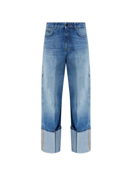  Givenchy Rolled-up Cuffs Jeans - Blue 
