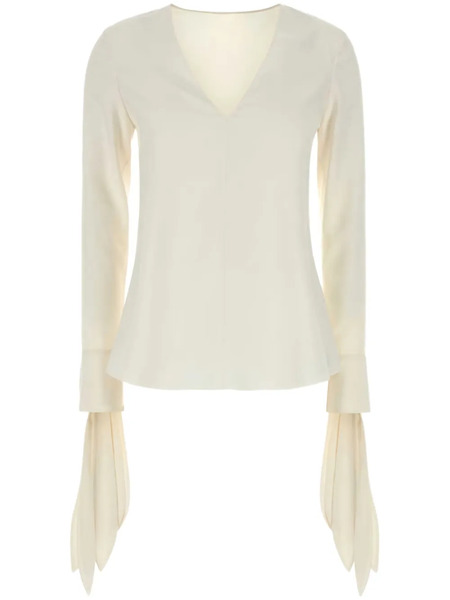  Givenchy Ruffle Detailing Blouse - White 
