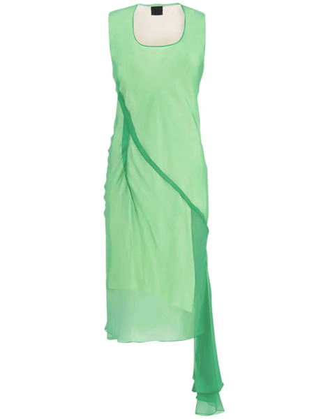  Givenchy Ruffled Silk Dress - Green 