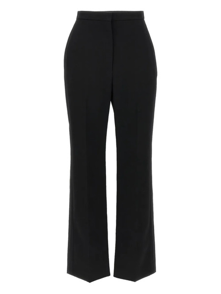  Givenchy Satin-band Wool Trousers - Blacks And Greys 