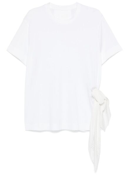  Givenchy Scarf-detail T-shirt - White 