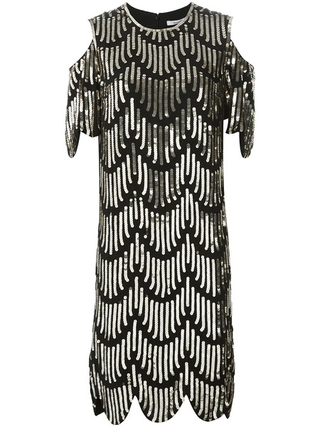  Givenchy Sequin Embellished Cocktail Dress - Black 