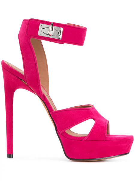  Givenchy Shark Lock Sandals - Pink 