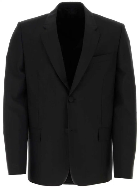  Givenchy Single-breasted Wool Blazer - Black 