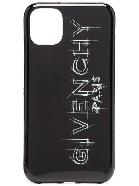  Givenchy Sketch-logo Iphone Xl Case - Black 