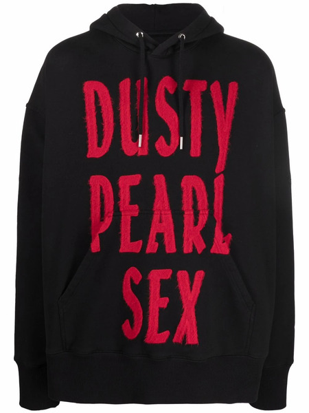  Givenchy Slogan-print Hoodie - Black 