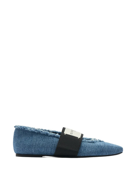  Givenchy Square-toe Ballet Flats - Blue 