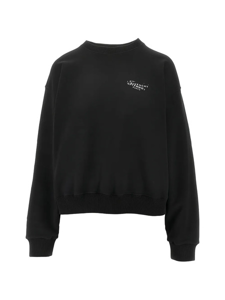 Givenchy Stamp-print Crew-neck Sweatshirt - Black 