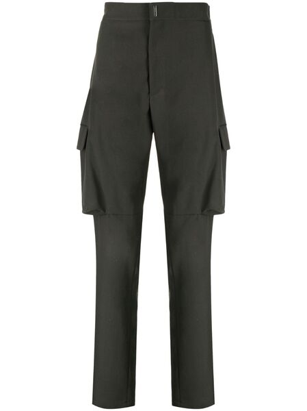  Givenchy Straight-leg Wool Cargo Trousers - Green 