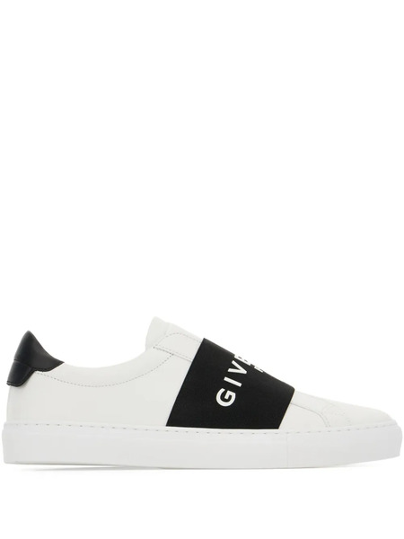  Givenchy Strap-detail Leather Sneakers - White 
