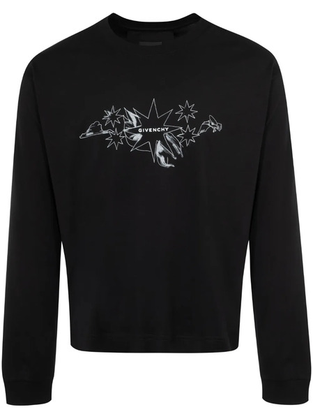  Givenchy Tarot Print T-shirt - Black 