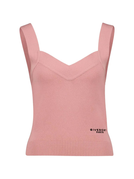  Givenchy V-neck Sleeveless Top - Pink 