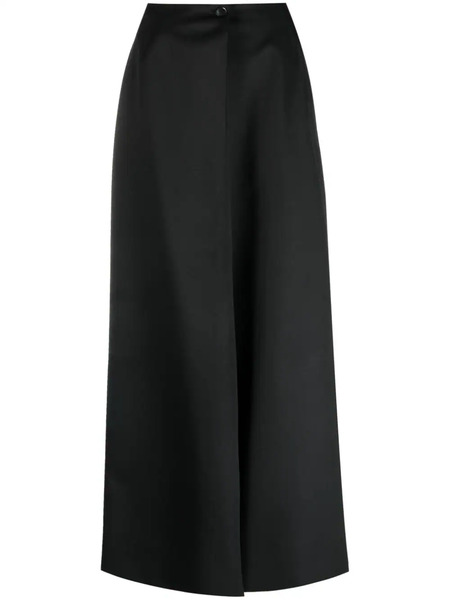  Givenchy Wrap-design High-waisted Skirt - Black 