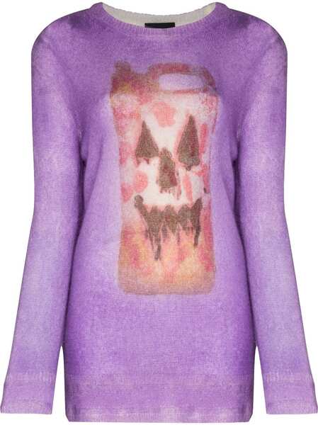  Givenchy X Chito Intarsia-pattern Jumper - Purple 