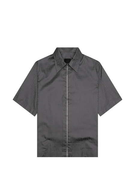  Givenchy Zipped Patterned Shirt - Grey 