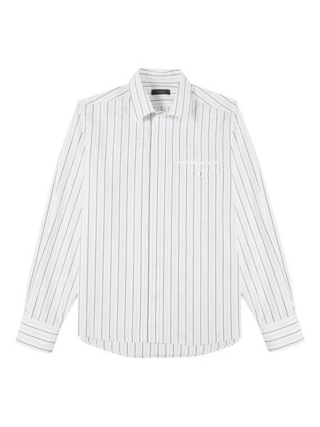  Glanshirt Striped Pocket Shirt - White 