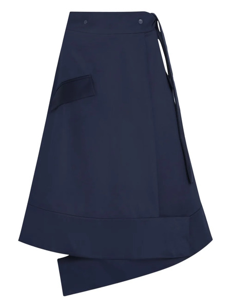  Gloria Coelho Asymmetric Pocket Skirt - Blue 