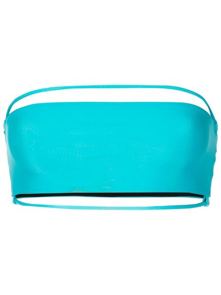  Gloria Coelho Bandeau Bikini Top - Blue 