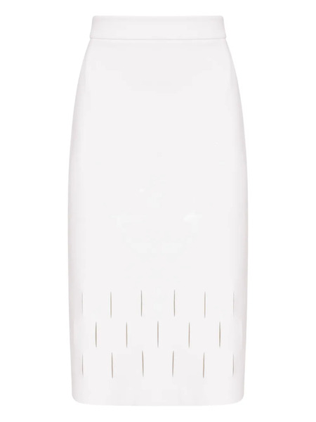  Gloria Coelho Cut-out Midi Skirt - White 