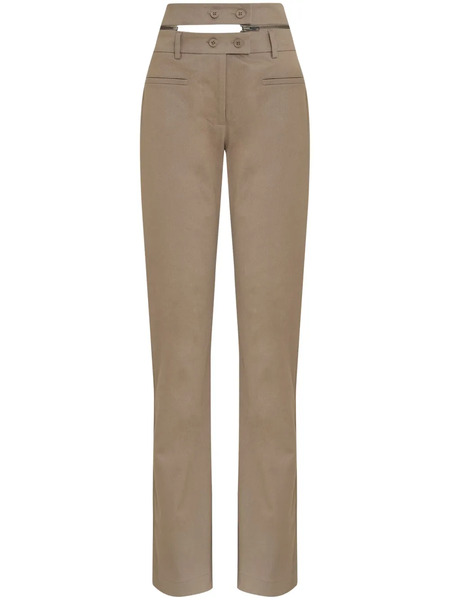  Gloria Coelho Double-flare Trousers - Green 
