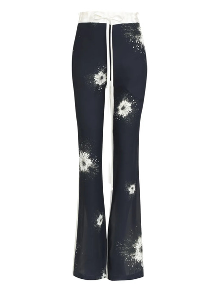  Gloria Coelho Floral-pattern Trousers - White 