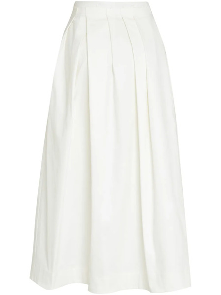  Gloria Coelho Full Midi Skirt - White 