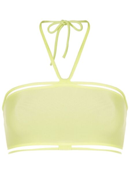  Gloria Coelho Halterneck Bikini Top - Green 