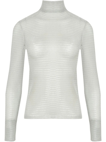  Gloria Coelho High Neck Top - Grey 