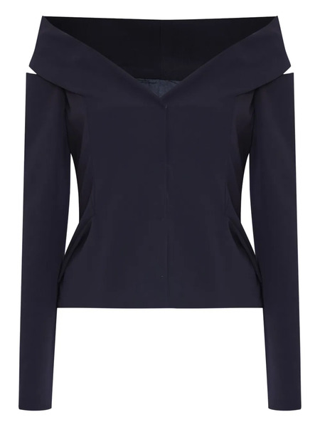  Gloria Coelho Off-shoulder Cut-out Top - Blue 