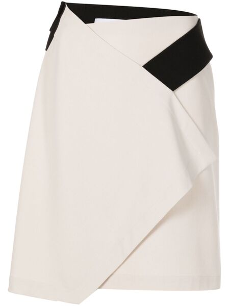  Gloria Coelho Strap-detailed Wrap Skirt - Black 