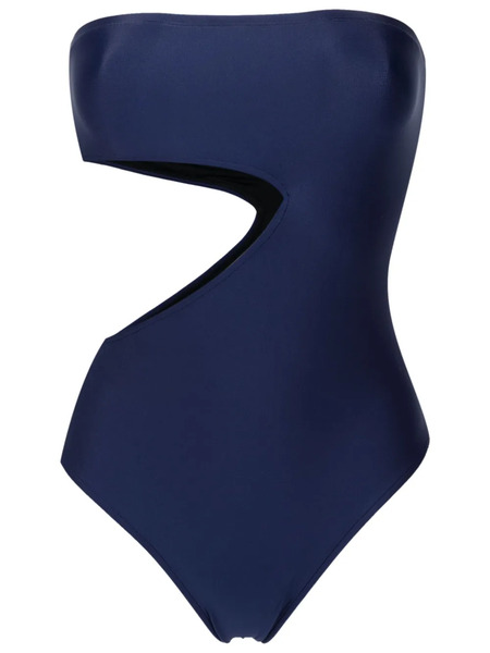  Gloria Coelho Strapless Cut-out Swimsuit - Blue 