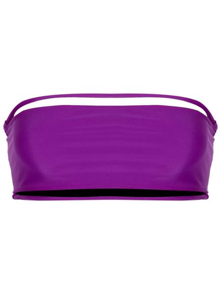  Gloria Coelho Strapless String-detail Bikini Top - Purple 