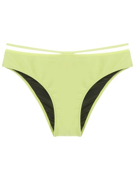  Gloria Coelho String-detail Low-rise Bikini Briefs - Green 