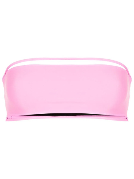  Gloria Coelho String-detail Two-piece Bikini Top - Pink 