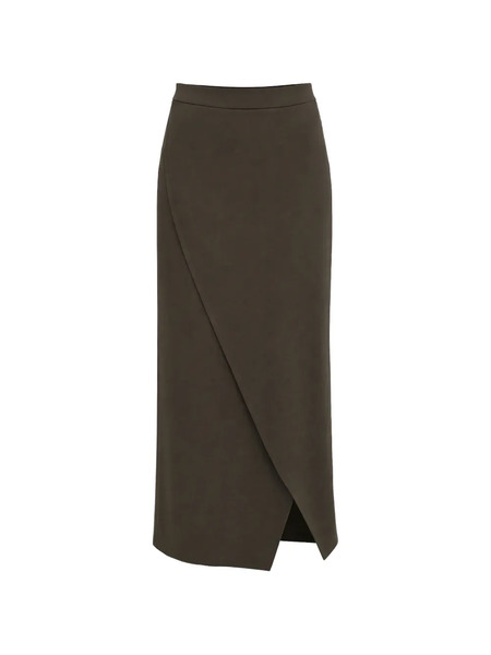  Gloria Coelho Tulip-effect Straight Skirt - Green 