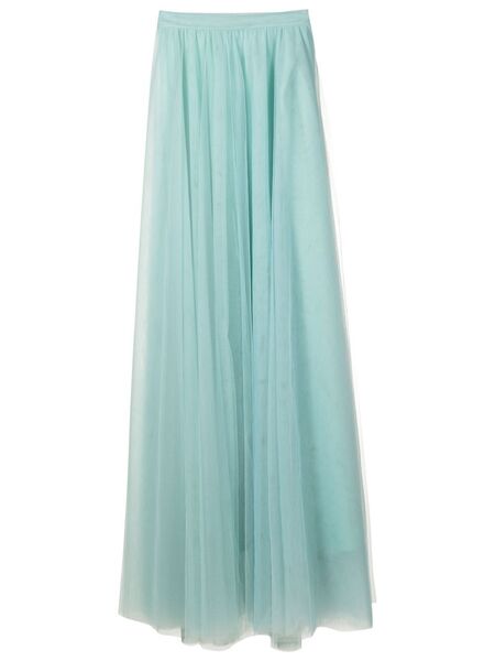  Gloria Coelho Tulle Maxi Skirt - Green 